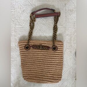 Kurt Geiger London Raffia Tote Bag